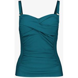 Osaga voorgevormde dames tankinitop petrol - Blauw - Maat M