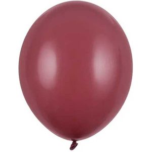 Partydeco - Ballonnen latex - Pastel Prune 12 cm (100 stuks)