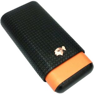 Cohiba- Sigarenkoker- Geel- Sigarendoos- Humidor- Sigarendoosje- Voor 3 sigaren- Sigaren Opbergdoos
