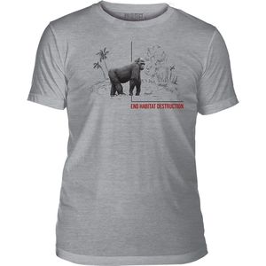 T-shirt End Habitat Destruction Gorilla Tri-Blend S