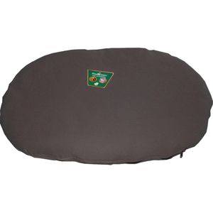 Ligkussen met rits antraciet 55 cm