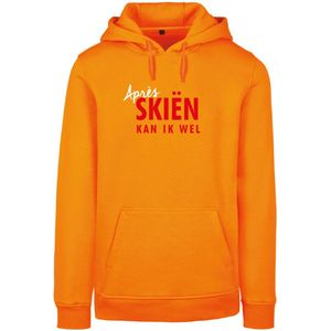 Wintersport hoodie paradise orange S - Après skien kan ik wel - soBAD. | Foute apres ski outfit | kleding | verkleedkleren | wintersporttruien | wintersport dames en heren