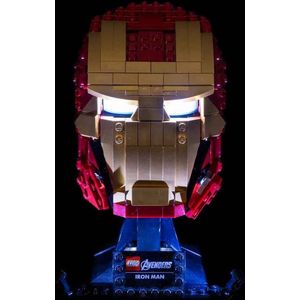 Light My Bricks - Geschikt voor LEGO Iron Man Helmet 76165 Verlichtings Set