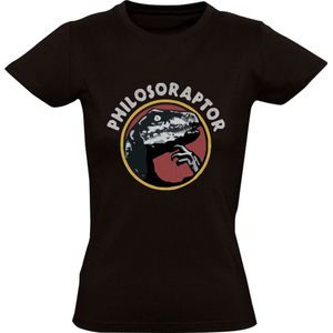 Philosoraptor Dames T-shirt | Dino | Dinosaurus | Dinosauriërs | World | Denken | Filosoof