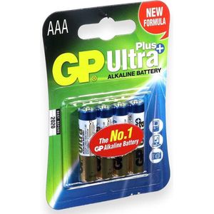 GP Ultra Plus Alkaline AAA Micro penlite, blister 4