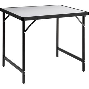 Buitentafel met aluminium plank en inklapbare stalen poten Compact