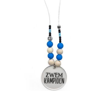 Zwemdiploma C Ketting - Zwemdiploma Cadeautje - Cadeau - Zwemkampioen - Blauw - Jongens - Zwemdiploma Gehaald!