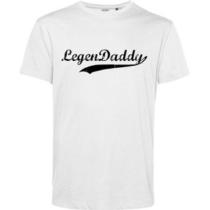T-shirt Legendaddy | Vaderdag | Vaderdag cadeau met tekst | Vaderdag cadeau | Wit | maat XXL