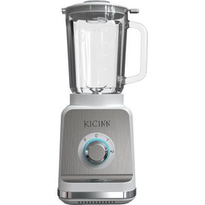 Kicinn Blender - Smoothie maker - 1,5 liter - Glazen Kan - 800W - Wit