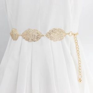 Bruidsriem In Blad Vorm | Riem | Ceintuur Dames | Bruiloft Accessoires | Goud