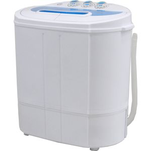 Lowander mini wasmachine 5kg met centrifuge en dubbele trommel - Kleine wasmachine voor Camping | Studenten | Op reis