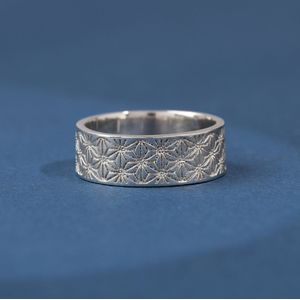 Vol bloemen 925 sterling zilveren belofte ring 925 Zilver