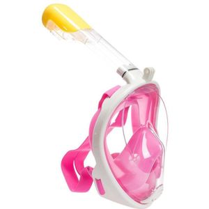 Snorkelmasker Pink S/M - Full Face duikbril masker met snorkel (small/medium)