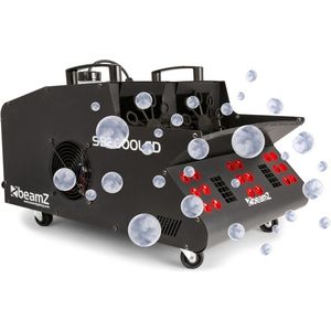 Rookmachine & Bellenblaasmachine - BeamZ SB2000LED rook & bellenblaasmachine in één met RGB LED's