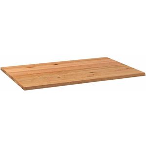 vidaXL - Tafelblad - rechthoekig - 180x120x4,2 - cm - eikenhout - lichtbruin