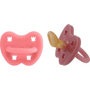 HEVEA - 2-Pack - Fopspeen - Orthondontisch - Lychee en Guava -3-36 mnd - 100% natuurrubber