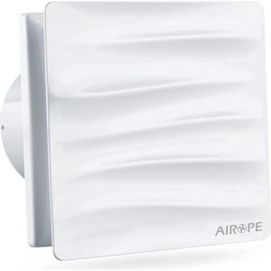 Badkamerventilator 100 mm - Stille wandmontage afvoerventilator met terugslagventiel voor badkamer, keuken, toilet en kantoor