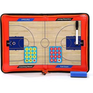 Basketbaltactisch Bord - Coachingsbord voor Basketbal - Met Marker, Magneten en Wisser - Tactische Markeerborden Voor Training en Wedstrijdvoorbereiding