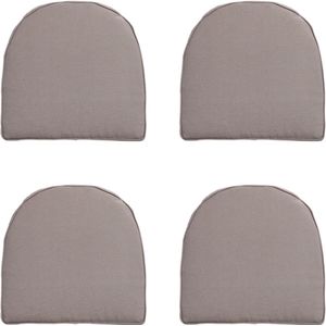 Madison - Zitkussen Wicker York Panama taupe - Ca. 48x48 cm - Set van 4