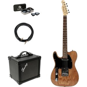 Fazley FTL218LH-NT linkshandige elektrische gitaar starterset