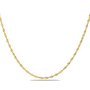 Juwelier Zwartevalk - 14 karaat gouden singapore schakel ketting sing-2.5/55cm