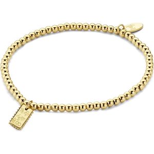 CO88 Collection Divine 8CB 90664 Stalen rek armband - hanger - One-size - goudkleurig