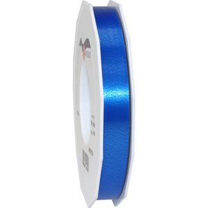 1x XL Hobby/decoratie blauwe kunststof sierlinten 1,5 cm/15 mm x 91 meter- Luxe kwaliteit - Cadeaulint lint/ribbon
