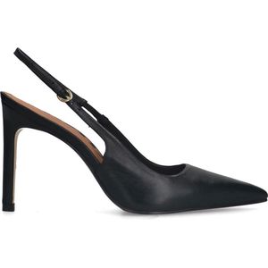 Sacha - Dames - Zwarte leren slingback pumps - Maat 40