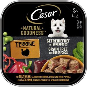 Cesar Bowl Natural Goodness Terrine Graanvrije Supervoeding16x100g - Kalkoen