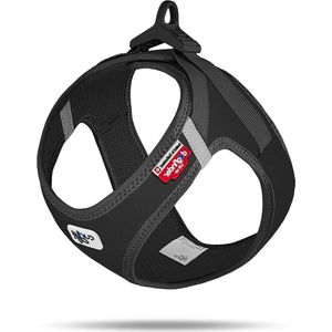 Zwart XS Curli Klittenband Vest Harnas met Softshell gopro dog