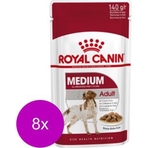 Royal Canin Shn Medium Adult Pouch - Hondenvoer - 8 x 10x140 g