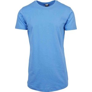 Urban Classics - Shaped Long Heren T-shirt - XS - Blauw