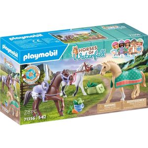 PLAYMOBIL Horses of Waterfall 3 paarden met accessoires - 71356