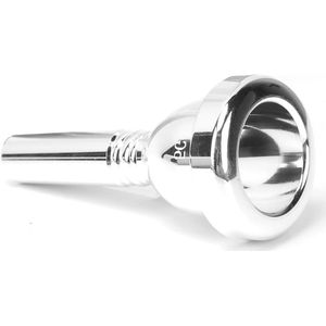 Trombone Mondstuk 127 Mm Tenor Mondstuk Met Grote Schacht Metaal 5g Accessoire Vervanging Tr-03 Voor Bariton En Trombone (Zilver)