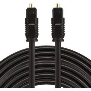 By Qubix ETK Digital Toslink Optical kabel 8 meter - audio male to male - Optische kabel PVC series - zwart audiokabel soundbar