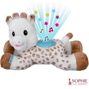 Sophie de giraf Lullaby Light & Dreams knuffel - Sterrenprojector - Muziekfunctie met 15 melodieën - Met volumeregeling - Automatische uitschakeling - Inclusief batterijen - 32x17x20 cm