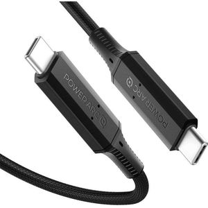 Spigen PowerArc oplaadkabel USB-C naar USB-C kabel 100W PD 2.0 oplader QC 3.0 - Zwart