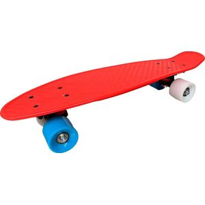 Verfez  Board - Rood, Wit en Blauw – 22 inch (56CM)| skateboard | Longboard | Cruiser Skate Board  Board voor Meisjes en Jongens | Skate