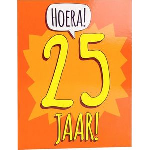 Verjaardagskaart 25 Jaar 17cm