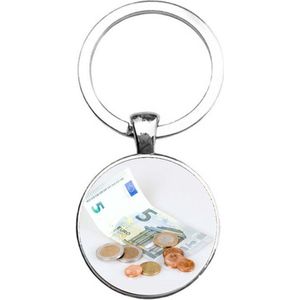 Sleutelhanger Glas - Geld