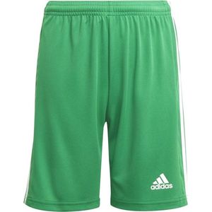 adidas - Squadra 21 Shorts Youth - Groen Voetbalbroekje - 164 - Groen