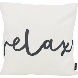 Black & White Relax Kussenhoes | Outdoor / Buiten | Polyester | 45 x 45 cm