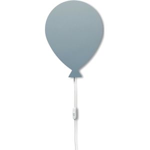Houten wandlamp kinderkamer | Ballon - Denim drift | toddie.nl