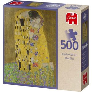 Jumbo Puzzel 500 Stukjes - Gustav Klimt - The Kiss