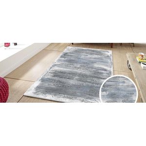 Flycarpets - Luras Vloerkleed - Grijs / Blauw - 160x230cm