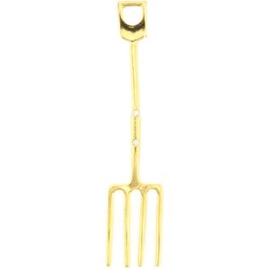 Behave® Broche hooivork goud kleur 8,5 cm