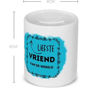 Akyol - liefste vriend van de wereld Spaarpot - Vriend/vriendin - de liefste vriend - valentijnsdag - verjaardag - cadeautje voor vriendje - kado - geschenk - 350 ML inhoud