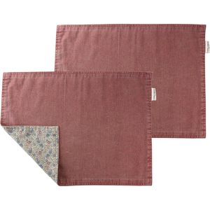 Laura Ashley Kitchen Linen Collectables Placemats set van 2 - Daniela Oxblood