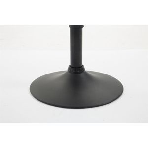 Luxe Barkruk Goddard - Wit/Zwart - Modern Design - Set van 2 - Rugleuning - Voetensteun - Voor Keuken en Bar - Gestoffeerde Zitting