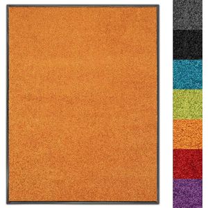 FLOORDIREKT Deurmat Use & Wash - Droogloopmat - Oranje - 200 x 200 cm